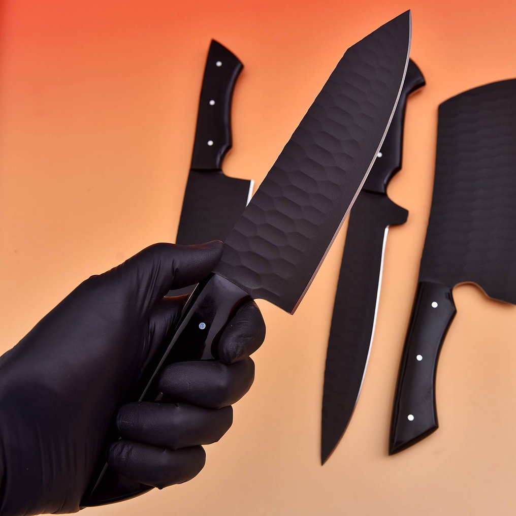 厨刀 - 树脂 D2钢粉末代码 - 日本 - 特殊厨师刀 #3.2