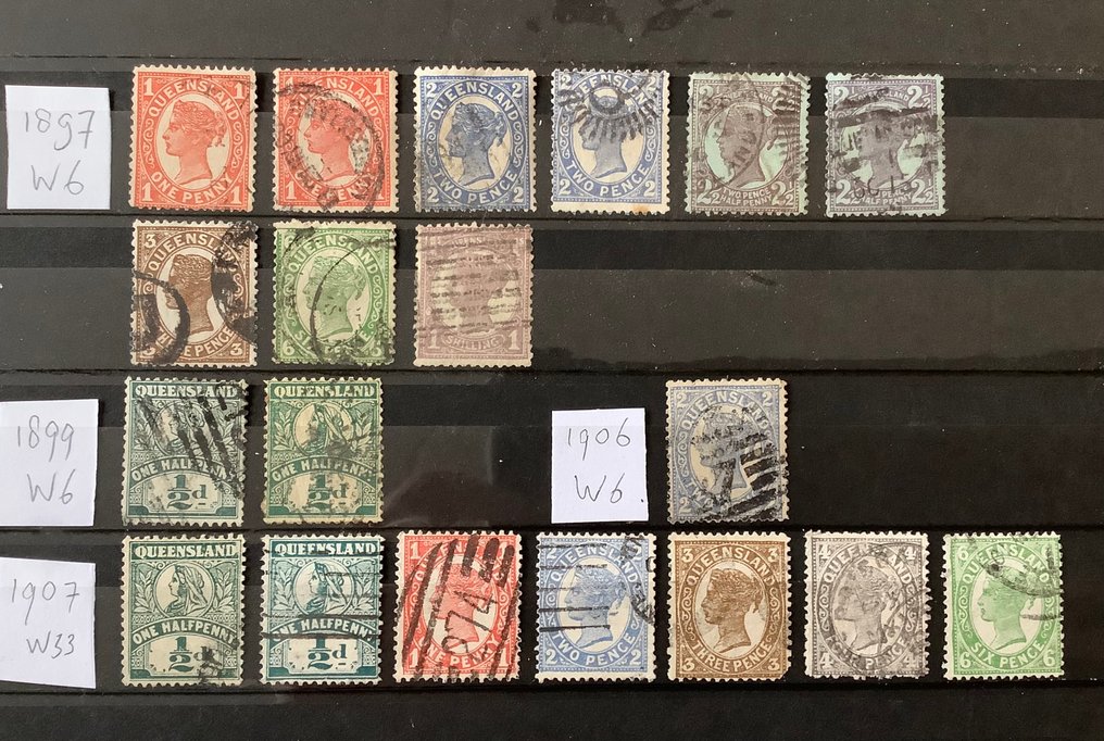 澳大利亞 1864/1907 - 澳大利亚旧州：昆士兰 - Stanley Gibbons #1.0