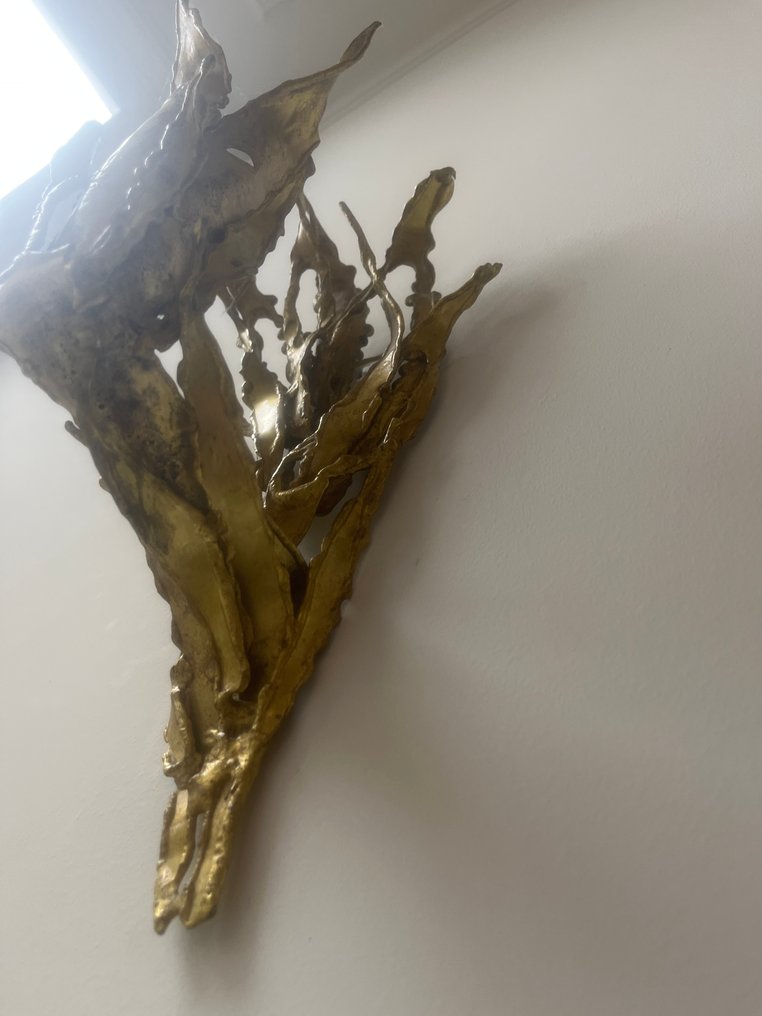 Paul Moerenhout - Wandlampe - Vergoldetes Kupfer - Muurlamp Paul Moerenhout #3.2