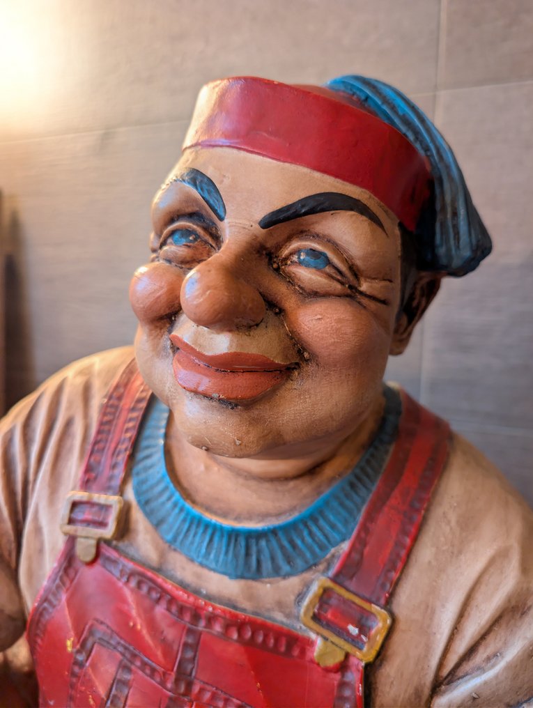 Gesigneerd door Jun Asilo - Statue, De sleutelmaker - 50 cm - Resin - 1995 #3.2