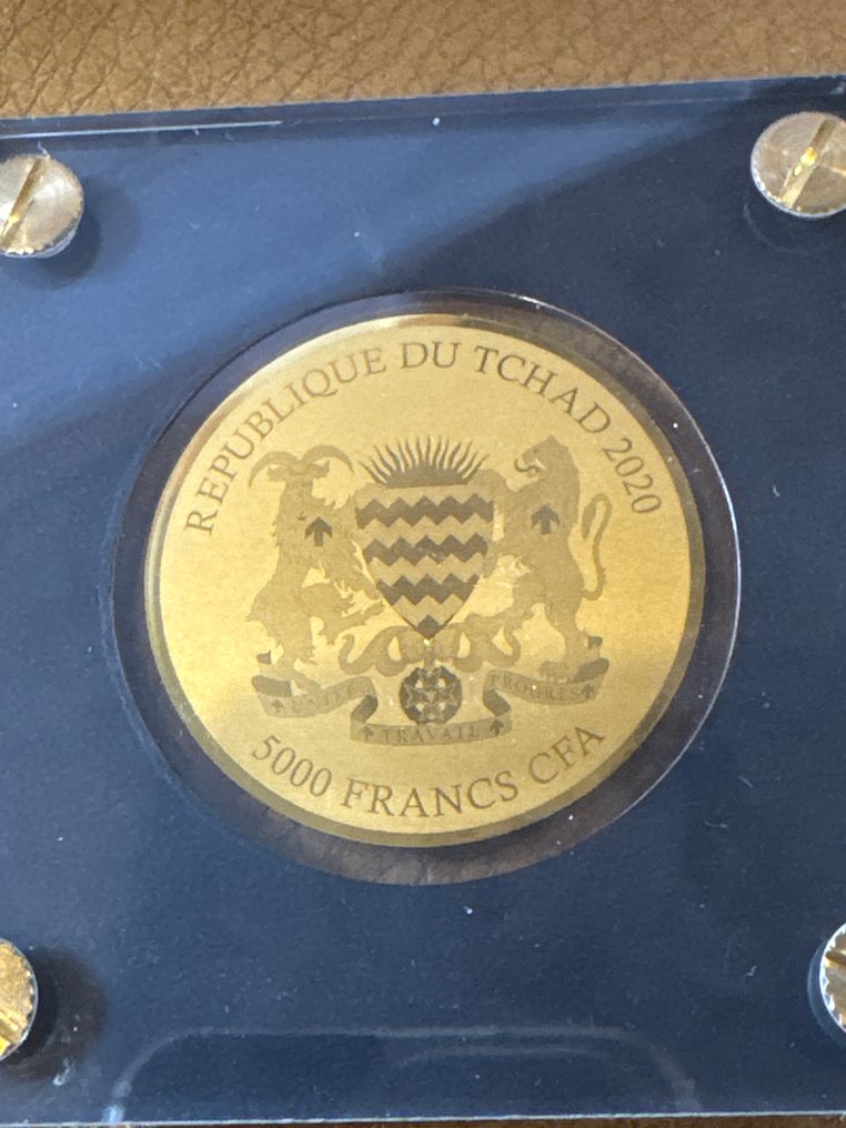 乍得. 5000 Francs 2020 -  Das Sonnensystem, 1/200 Oz (.999) mit CoA  (没有保留价) #2.1