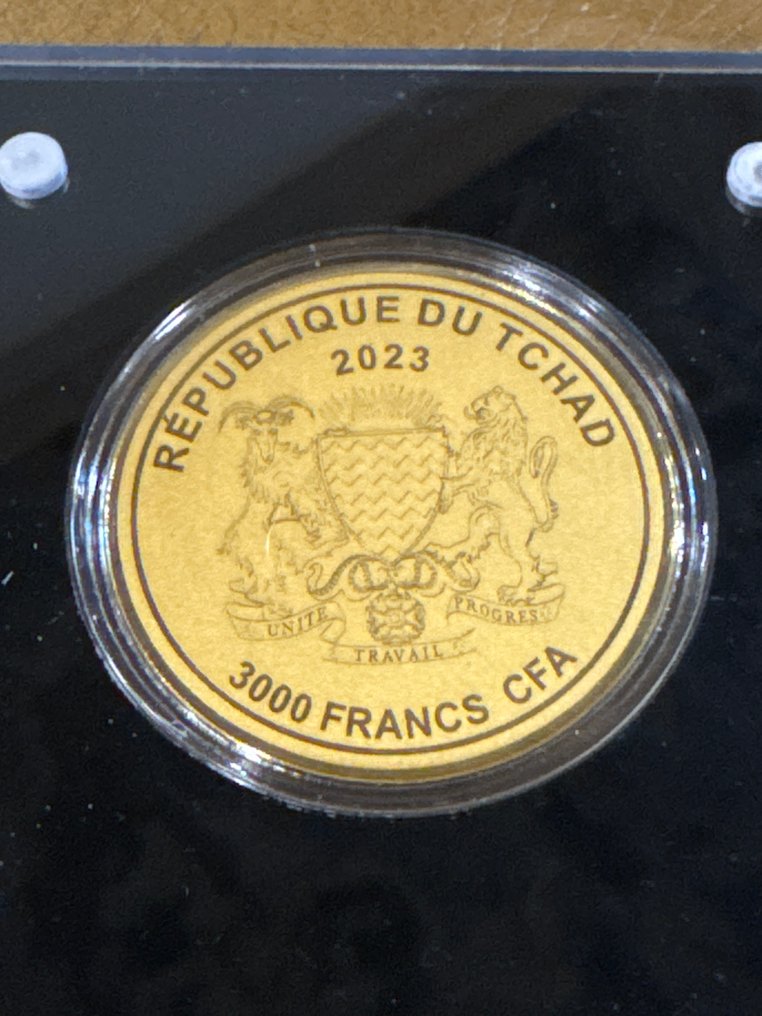 Chad. 3000 Francs 2023 Coronation of Napoleon, 1/200 Oz (.999)  (No reserve price) #2.1