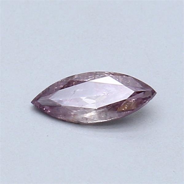 No Reserve Price - 1 pcs Diamond (Natural coloured) - 0.22 ct - Marquise - Fancy Brownish, Purplish Pink - Not specified in lab report - Gemological Institute of America (GIA) #1.0