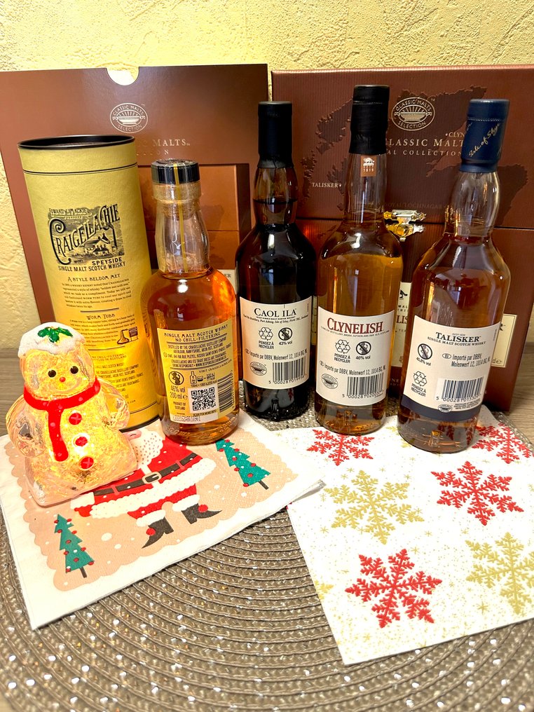 Caol Ila 12yo + Clynelish 14yo + Talisker 10yo + Craigellachie 13yo - 20 cl - 4 botellas #4.3