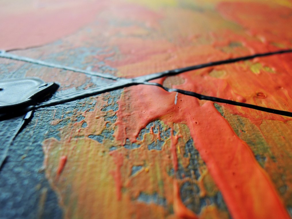 Monika Spiewak - Abstract - XXL - Oil Painting Stretched On The Frame - Ready To Hang - 1/1 Unique Piece #2.1