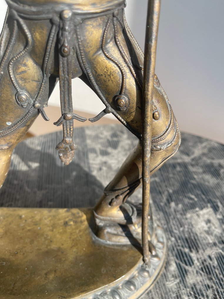 雕塑, Large Yogini statue - 47 cm - 黄铜色 - 1960 #4.3