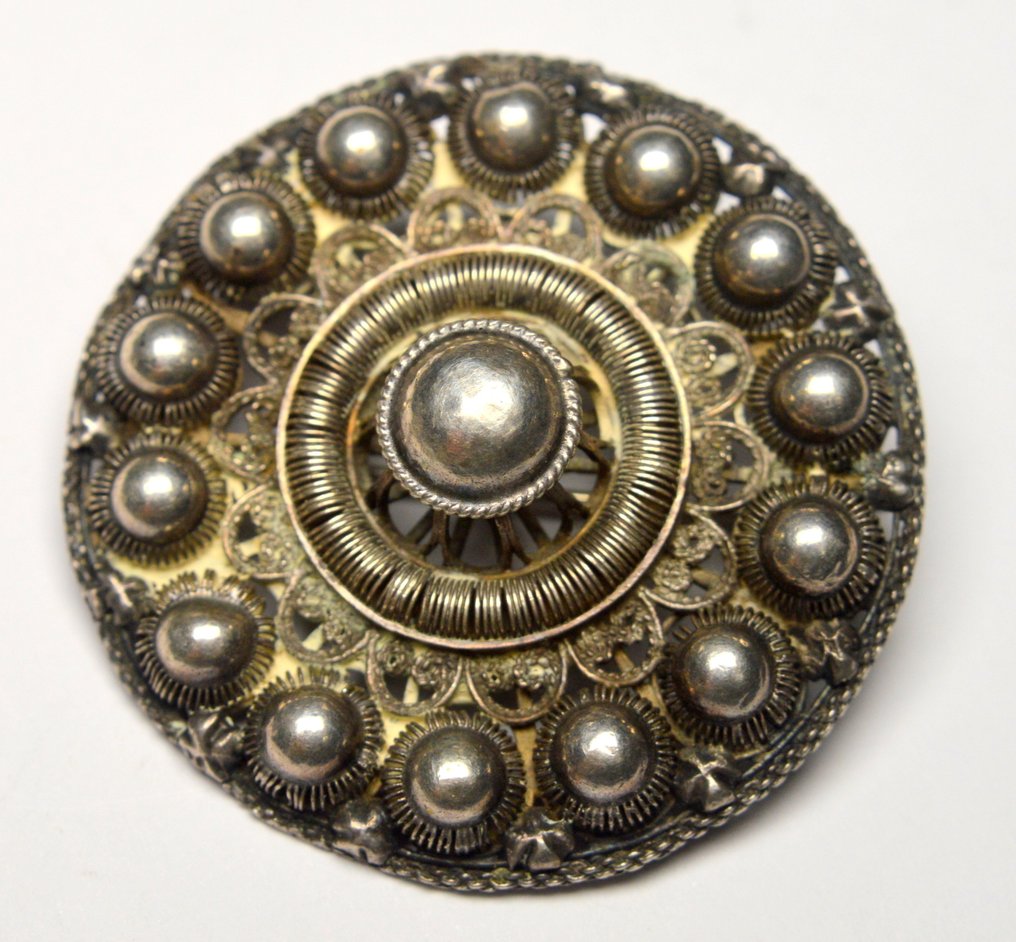 Argent 925 - Broche - Filigrane ancien #1.0