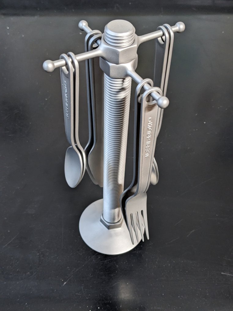 Alessi - Virgil Abloh - Cutlery set (16) - VA02 SET - Steel #1.0