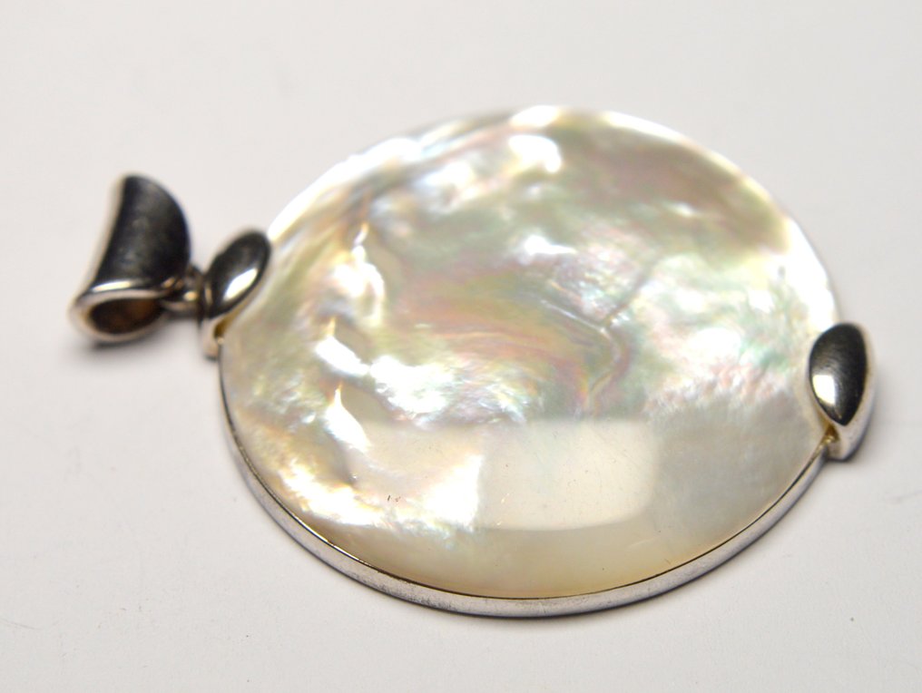 Argento 925 - Ciondolo - Madreperla rotonda #2.1