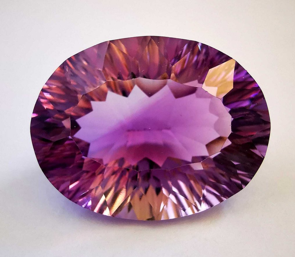 Senza Prezzo di Riserva Ametista  - 36.64 ct - Antwerp Laboratory for Gemstone Testing (ALGT) - Porpora intenso rosa #1.0