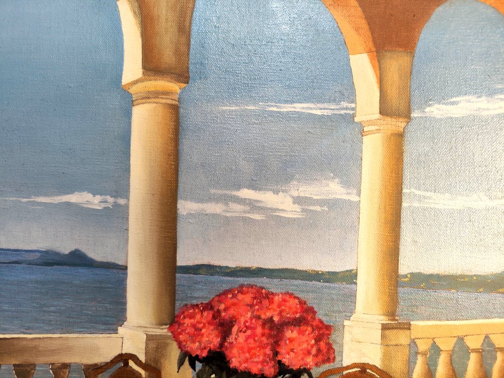 École méditerranéenne (XX) - Fleurs face à la mer #3.2