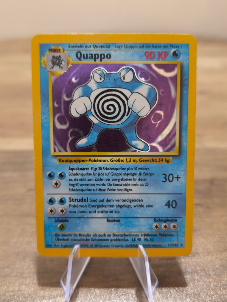 Pokémon - 2 Card - Quappo, Relaxo 11/64 , 13/102 壓膜 - WOTC #2.1
