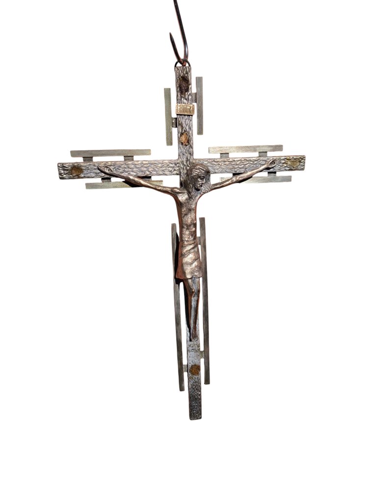 Εσταυρωμένος - Ορείχαλκος - 1940-1950 - 67 εκ. #1.0