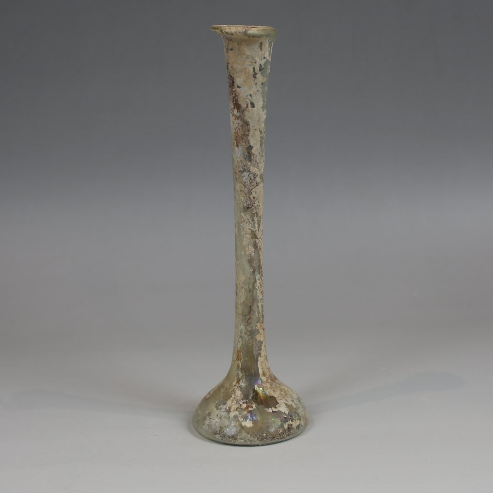 Ancient Roman Glass Flask. #1.0