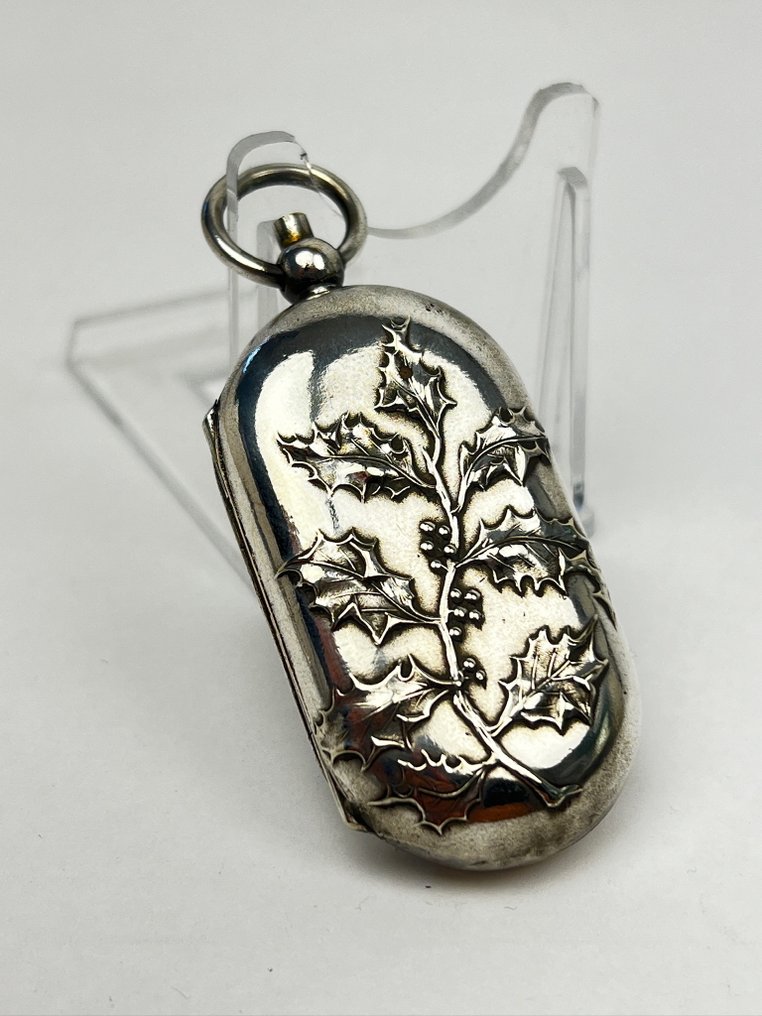 P P - 盒 - 双重铸币持有者 苏维恩斯 和 拿破仑金币 - 鍍銀, 鍍金 - Chatelaine Belle Epoque #3.2