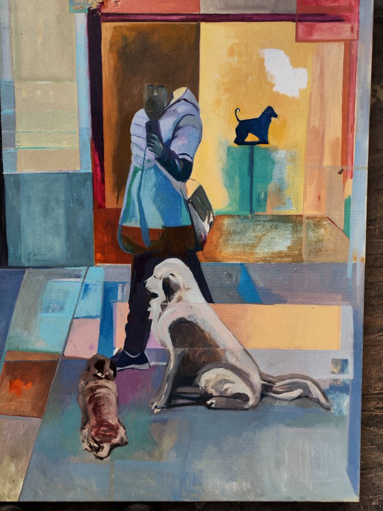 Contemporary Spanish School - Urban Reflections (XL format) #4.3