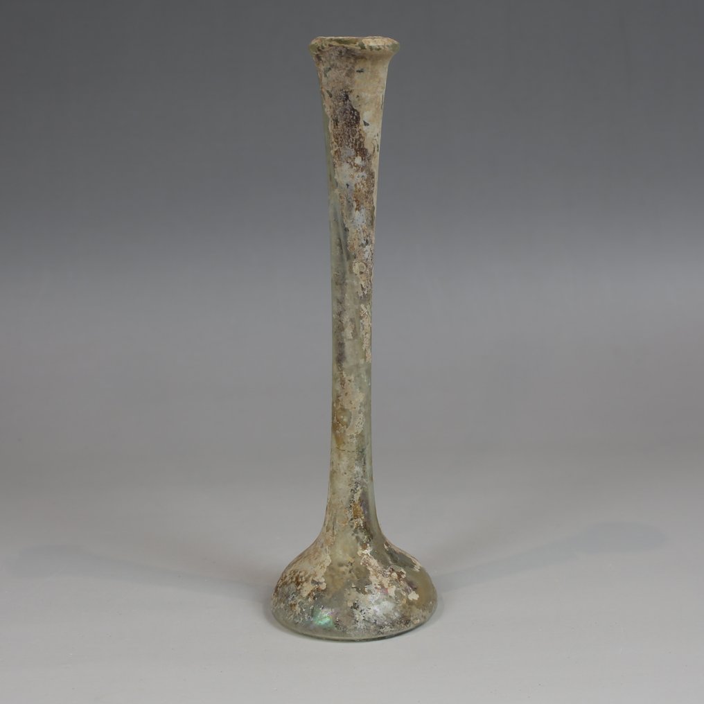 Ancient Roman Glass Flask. #1.0