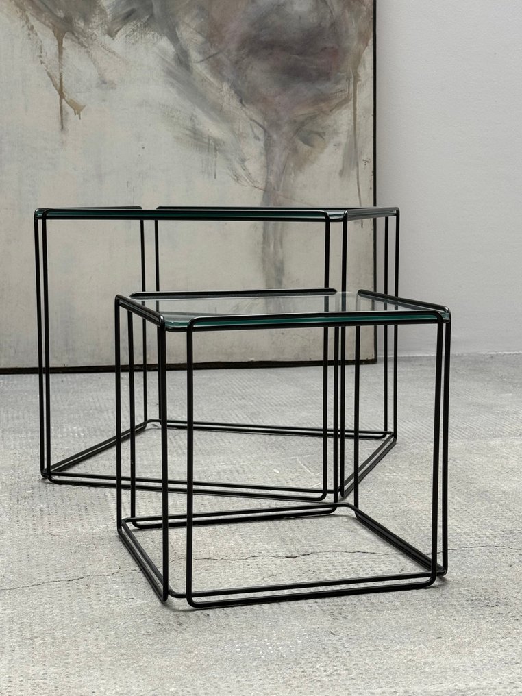 Atrow - Max Sauze - Side table (2) - Isocele - Metal, Glass #1.0