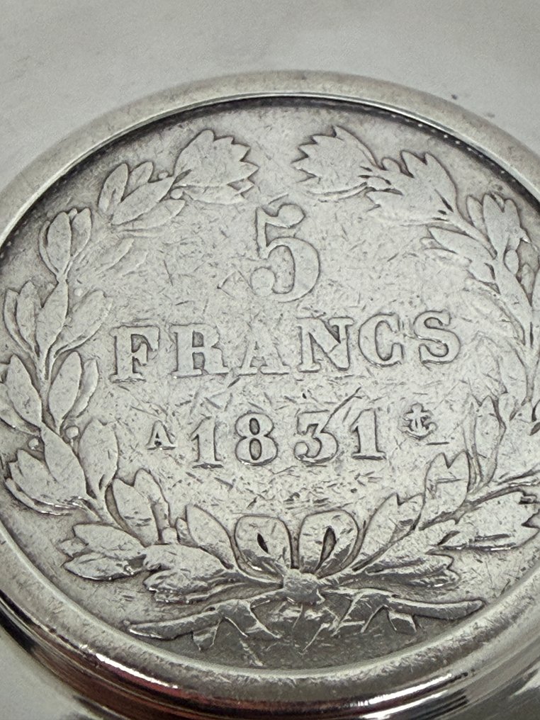 大盘子 - 银 - 法国 5 法郎 1831 #4.3