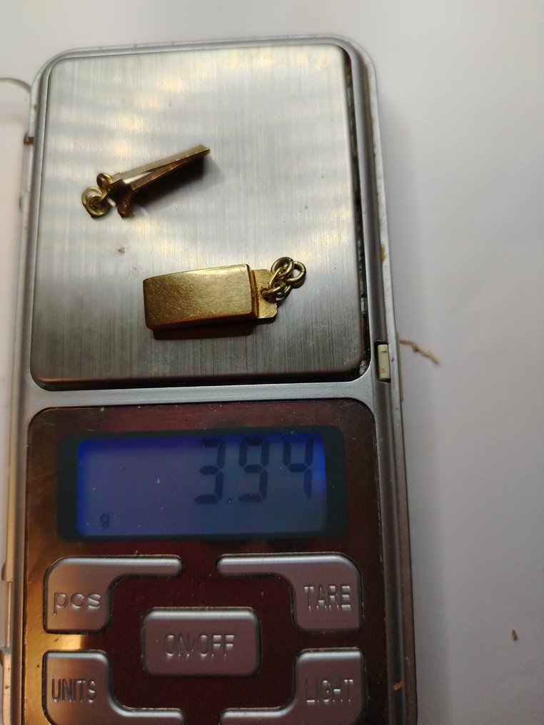 Halsketting - 18 karaat Geel goud Jade - Perlen met twee draden #4.3