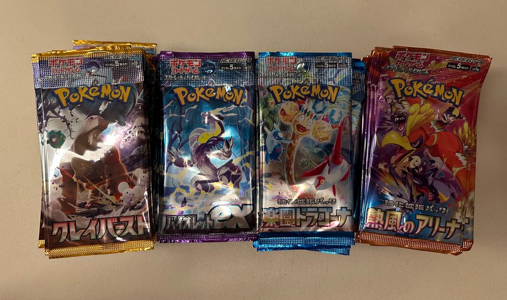 Pokémon - 100 Booster pack - 100 booster packs, 4 different sets! - Various sets #1.0