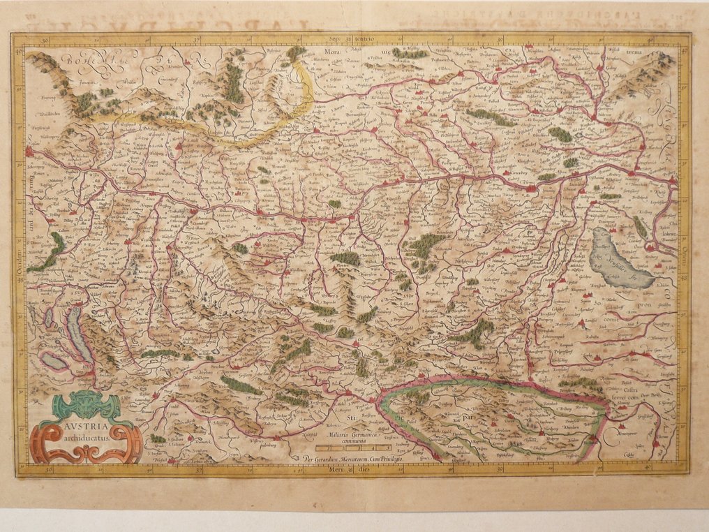 Austria - Donau / Vienna; Henricus Hondius - Austria Archiducatus - 1621-1650 #1.0