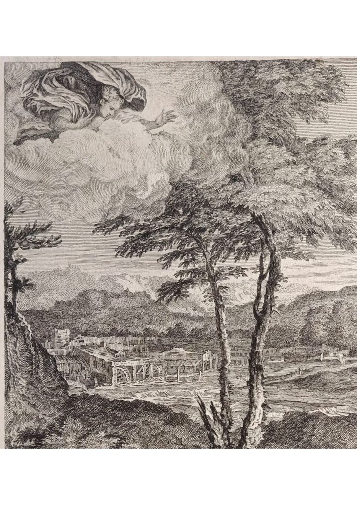 Pierre Alexandre Aveline (1702 - 1760) - Andrea Meldolla, called Schiavone, after. Jupiter et Io #4.3