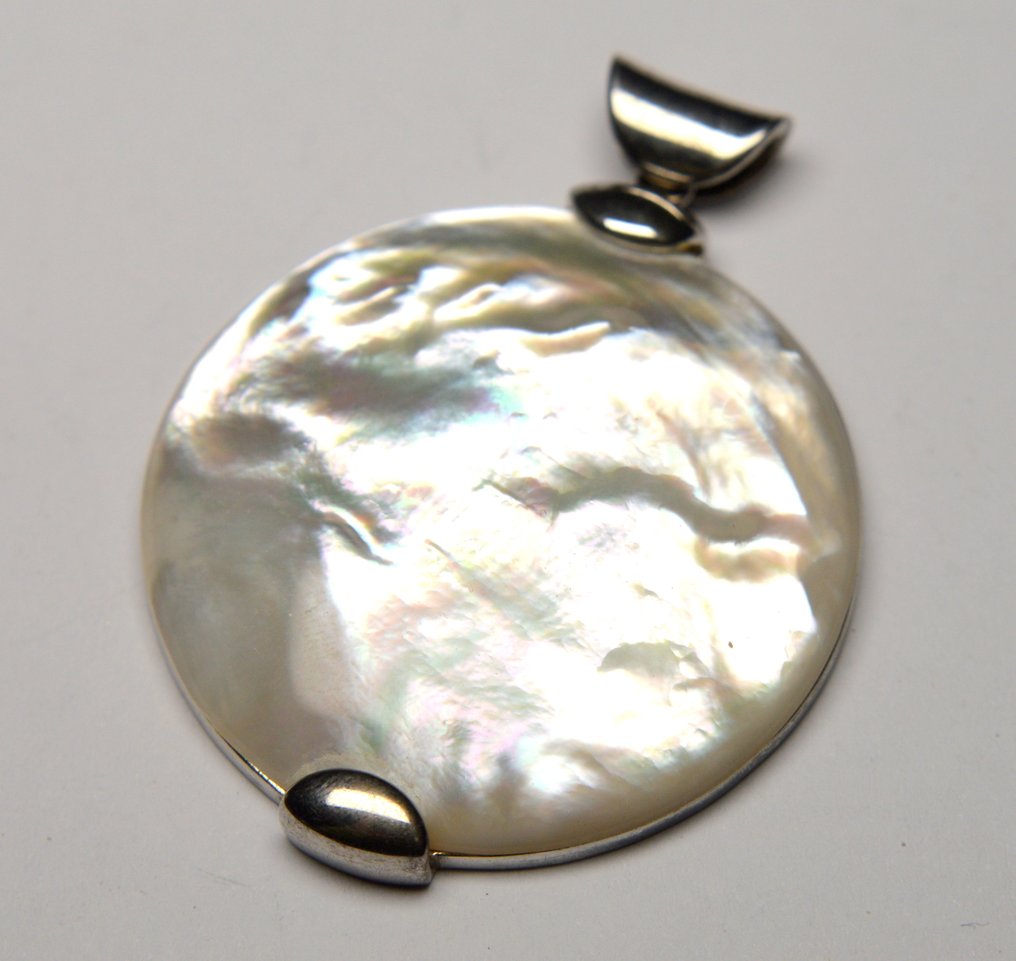 Argento 925 - Ciondolo - Madreperla rotonda #1.0