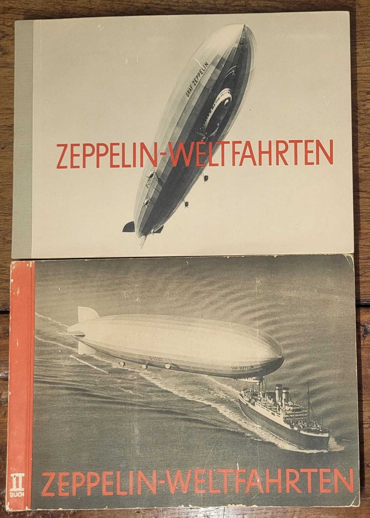 Γερμανία - Αεροσκάφη (αερόστατα, πηδαλιουχούμενα και Zeppelin) - Zeppelin-Κόσμος Ταξιδιών Μέρος I και II - Άλμπουμ καρτ-ποστάλ (2) - 1932-1936 #1.0