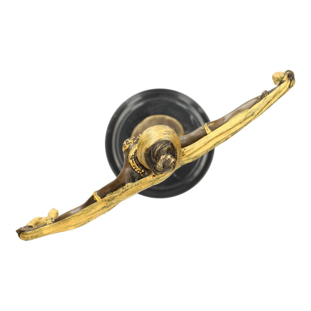 Scultura, A grecefull scarf dancer - 30 cm - Bronzo, Marmo #1.0