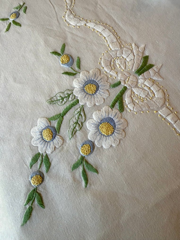 Tablecloth (13)  - 270 cm - 170 cm - Daisy tablecloth #3.2