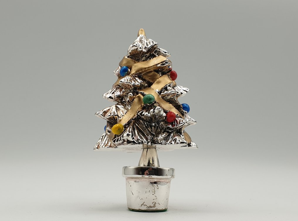Giancarlo Livi - Albero di Natale rivestito in Argento e smalti - Figure - Plated in silver #4.3