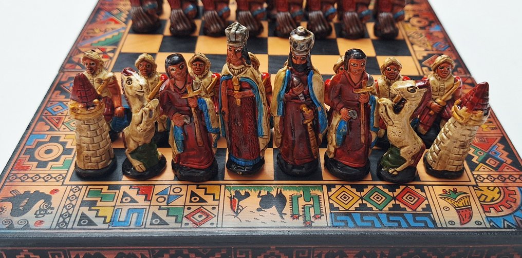 Chess set - Ajedrez Incas Y Españoles - Mud #1.0