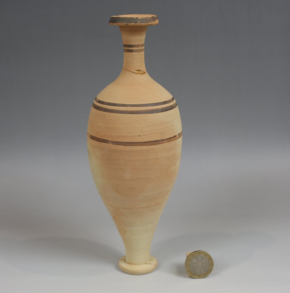 Αρχαία Ελληνική Αγγειοπλαστική Unguentarium, ΤΕΡΑΣΤΙΟΣ  (χωρίς τιμή ασφαλείας) #1.0