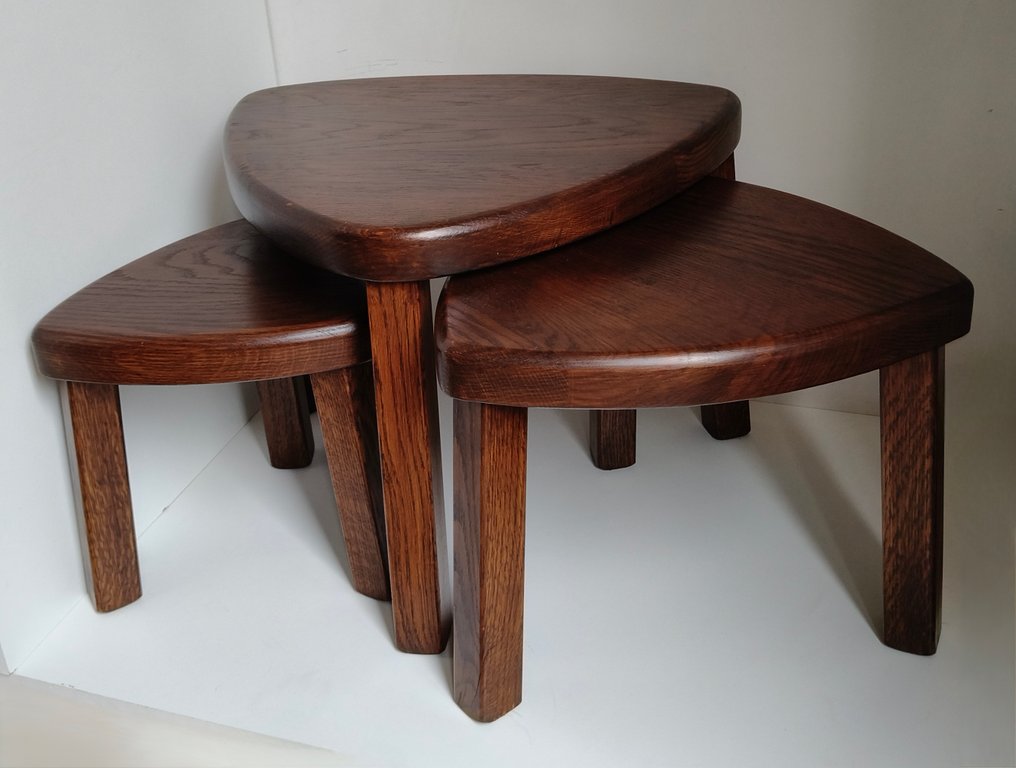Nesting tables - Oak - Three side tables #3.2