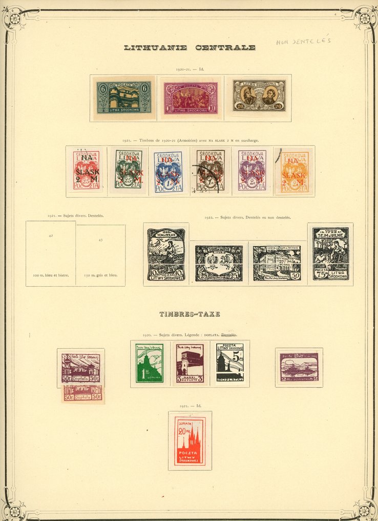 立陶宛 1855 - 中立的立陶宛，自始至终的整体，邮政、税收、占领、双重…… #3.2