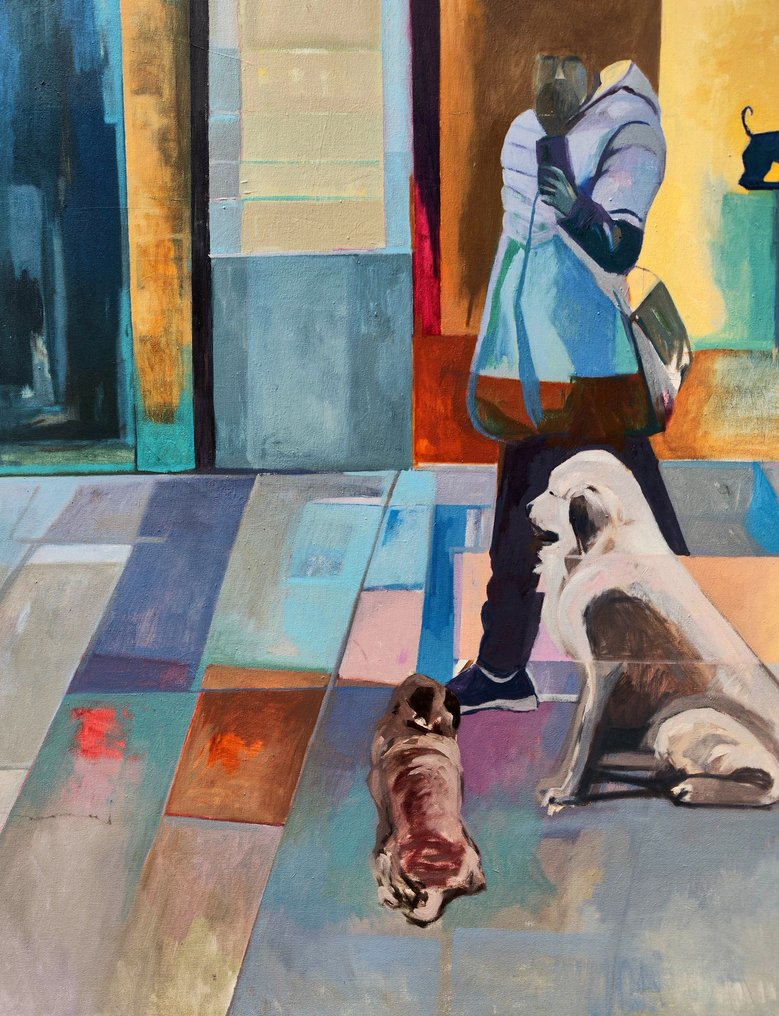 Contemporary Spanish School - Urban Reflections (XL format) #3.2