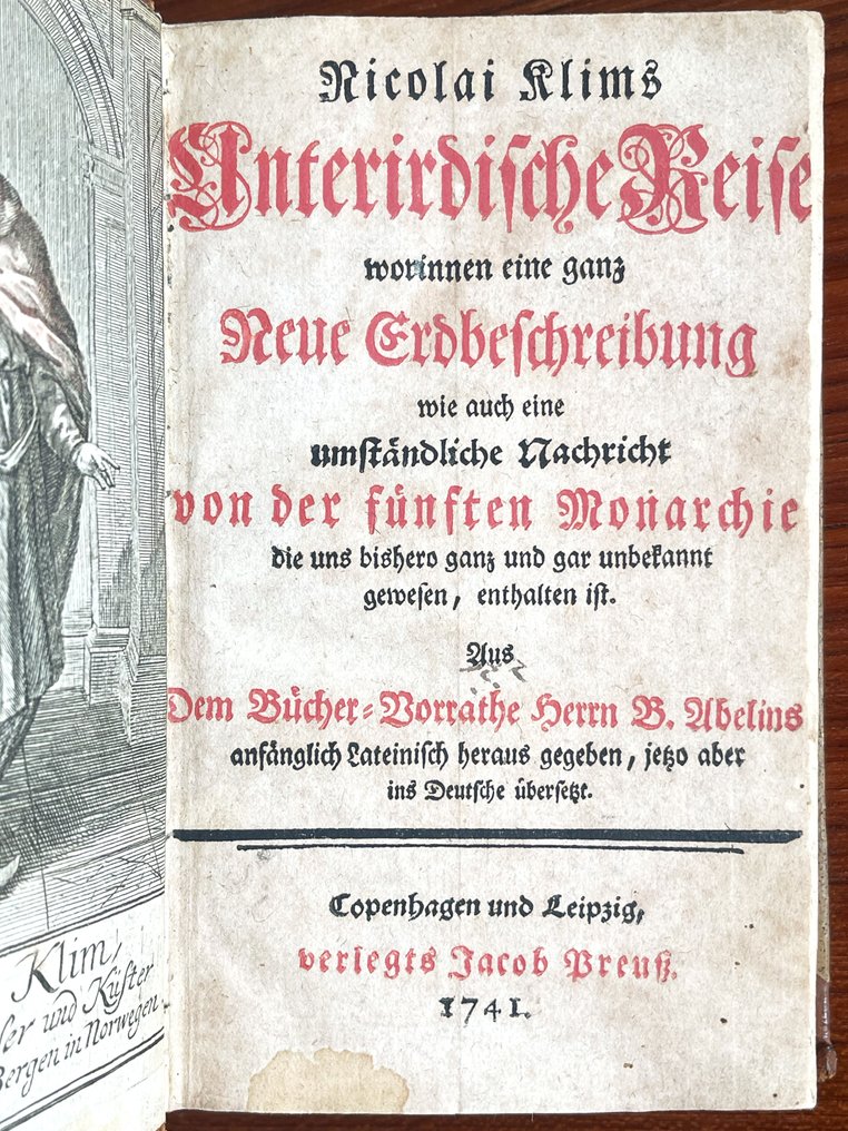 Holberg - [ERSTAUSGABE] Nicolai Klims unterirdische Reise - 1741 #1.0