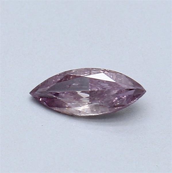 No Reserve Price - 1 pcs Diamond (Natural coloured) - 0.22 ct - Marquise - Fancy Brownish, Purplish Pink - Not specified in lab report - Gemological Institute of America (GIA) #1.0