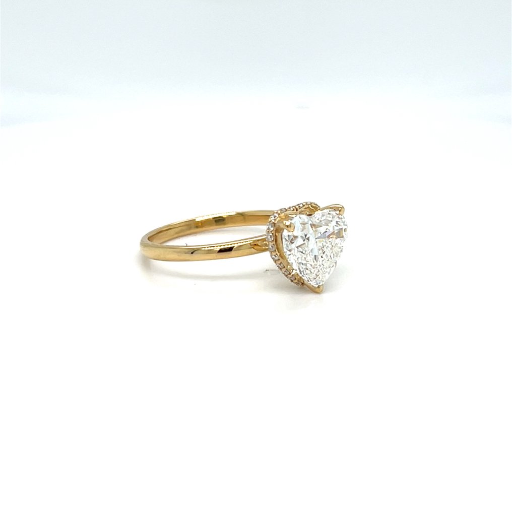 χωρίς τιμή ασφαλείας - Δαχτυλίδι - 14 καράτια Κίτρινο χρυσό - 2.02ct. tw. Διαμάντι (Εργαστηριακής καλλιέργειας) - Διαμάντι #2.1