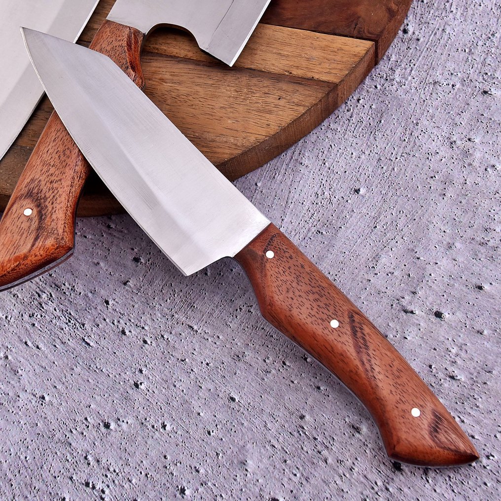 Μαχαίρι κουζίνας - Chef's knife - Ατσάλι υψηλής ποιότητας, καρυδιά. - Ιαπωνία #3.2