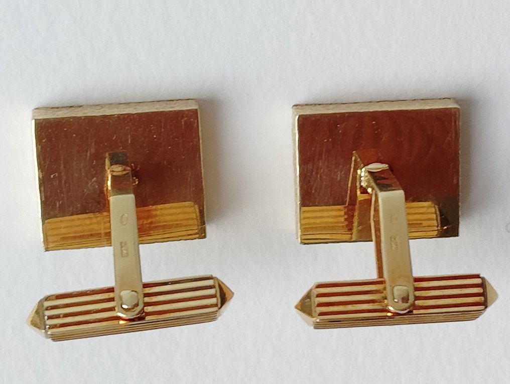 袖口扣 - 14 克拉 黃金 - 时尚的袖扣 #4.3