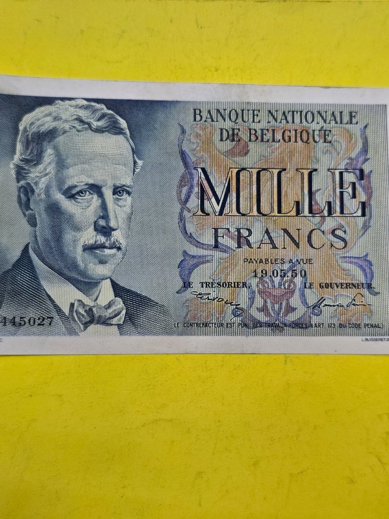 比利时. - 1000 Francs 1950 - Pick 131a  (没有保留价) #3.2