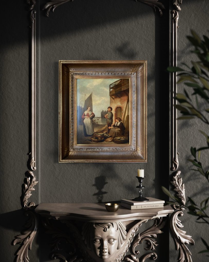 Hendrik Martensz. Sorgh (1610-1670), Efter - Rotterdam Fish Market #1.0