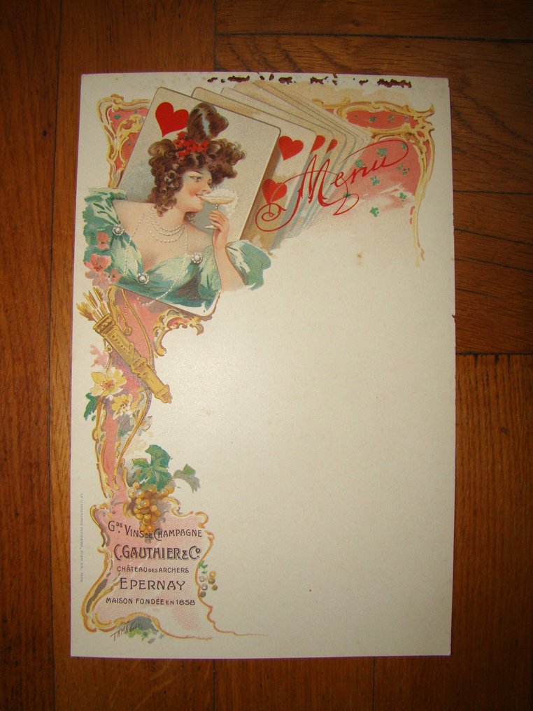Tamagno - menu - 1890s #4.3