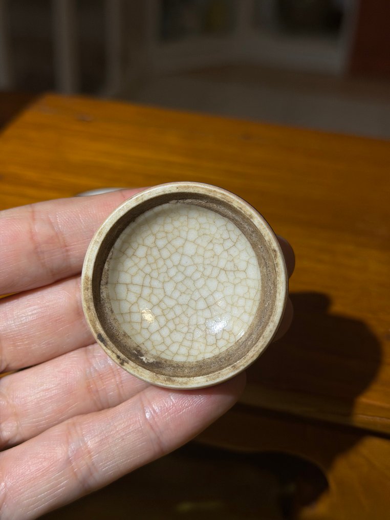 Κασέτα μονοχρωματικού κόκκινου μελάνης - Βαζάκι με καπάκι από μικρό κόκκινο γυαλιστερό glaze για - Πορσελάνη - Κίνα - Qing Dynasty (1644-1911) #3.2