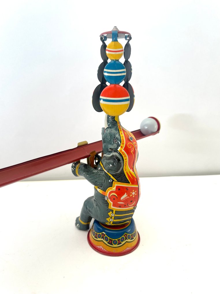 NBN (Nuernberger Blechspielwaren) - 锡制玩具人偶 - Balancing Elephant "Made in Germany" - 1930-1940 - 德国 #4.3