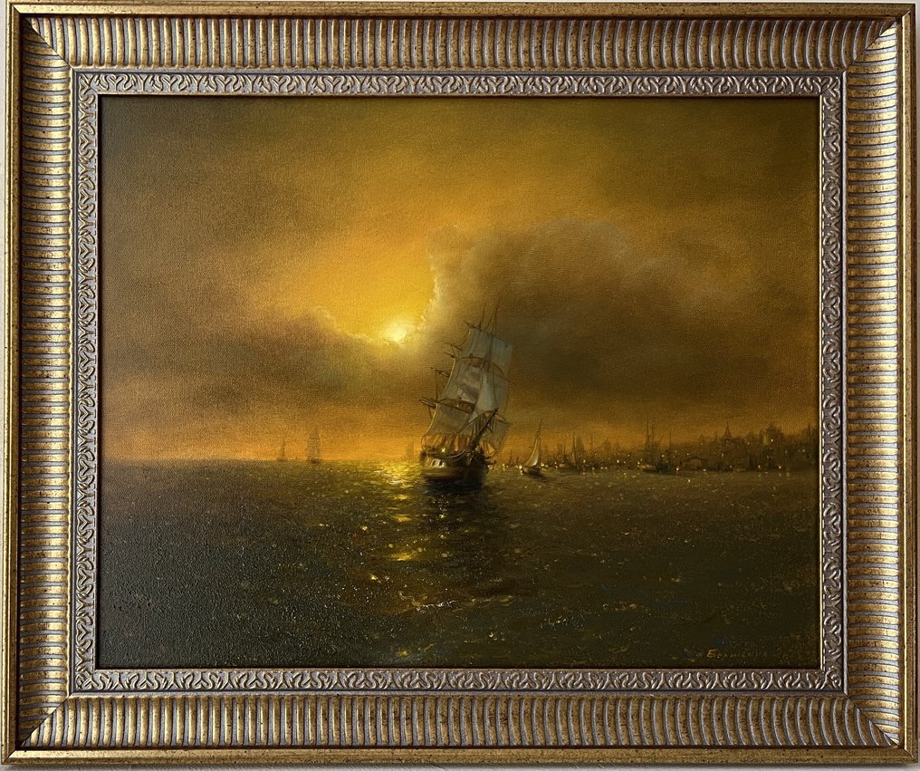 Alexander Borisenko (1974) - Ship near the shore #4.3