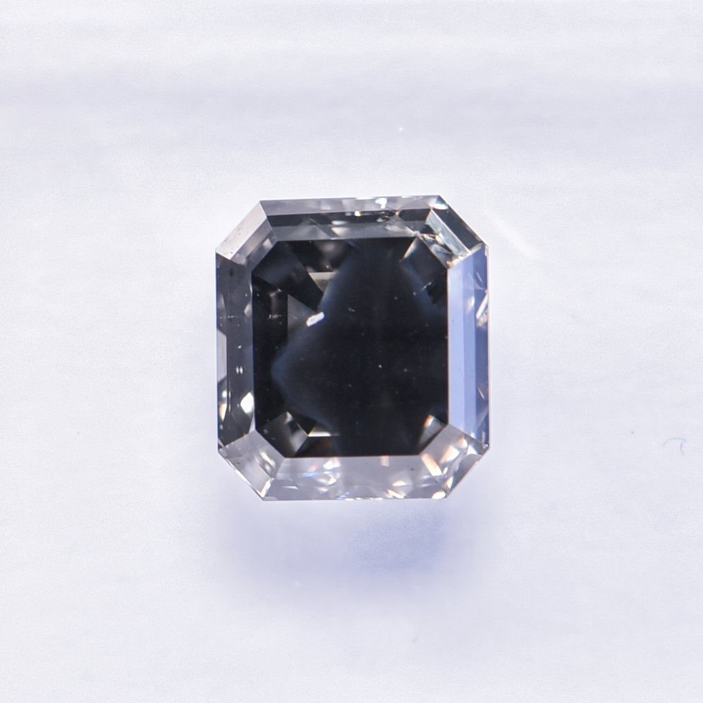 没有保留价 - 1 pcs 钻石  (天然色彩的)  - 1.18 ct - 祖母绿 - Fancy dark 稍帶綠色的 灰色 - I1 内含一级 - 国际宝石研究院（IGI） - VG #4.3