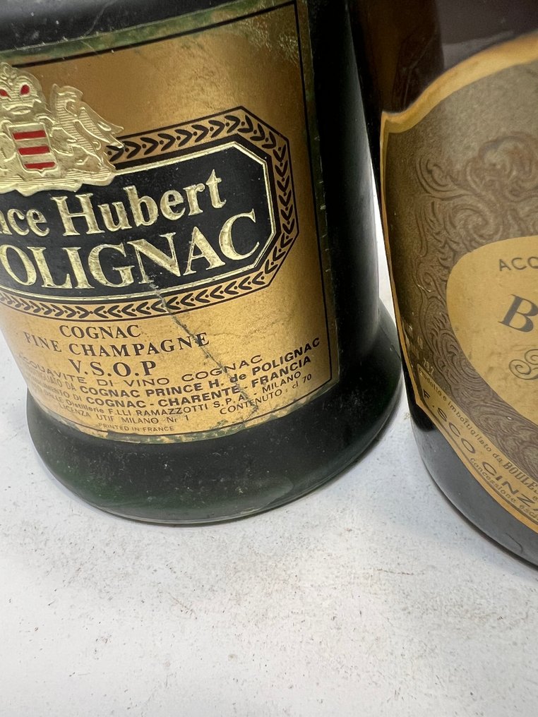 Polugar, Boulestin - VSOP Fine Champagne - 3 Balls Fine Champagne - b. 1970-tallet - 70cl, 73 cl - 2 flasker #1.0